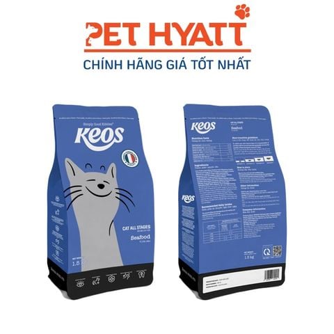  Hạt Cho Mèo Mọi Lứa Tuổi KEOS Nhiều Vị 