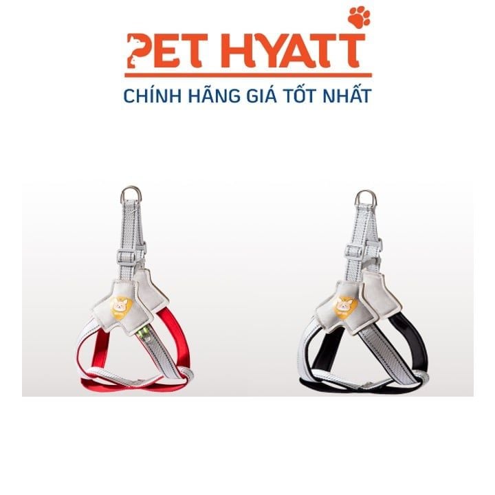Dây Dắt Kèm Yếm Tag Hình Corgi Có Dạ Quang Cho Thú Cưng (XS-XL)