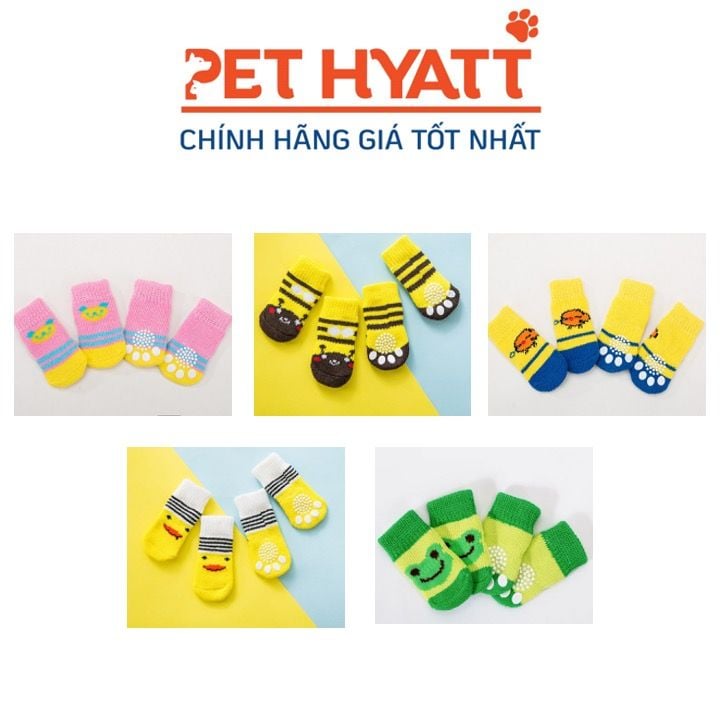 Bộ Vớ Dệt Kim Nhiều Hình Cho Thú Cưng