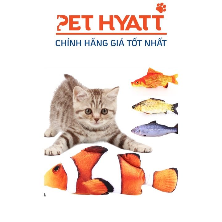 Đồ Chơi Cá Nhảy Cho Mèo Có Sạc USB
