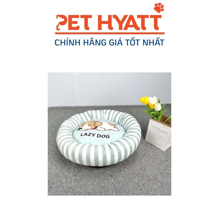 Nệm Tròn Sọc Cho Thú Cưng