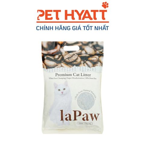  Cát Đất Sét Mix Than Hoạt Tính Cà Phê LAPAW Cho Mèo Premium Cat Litter Coffee 