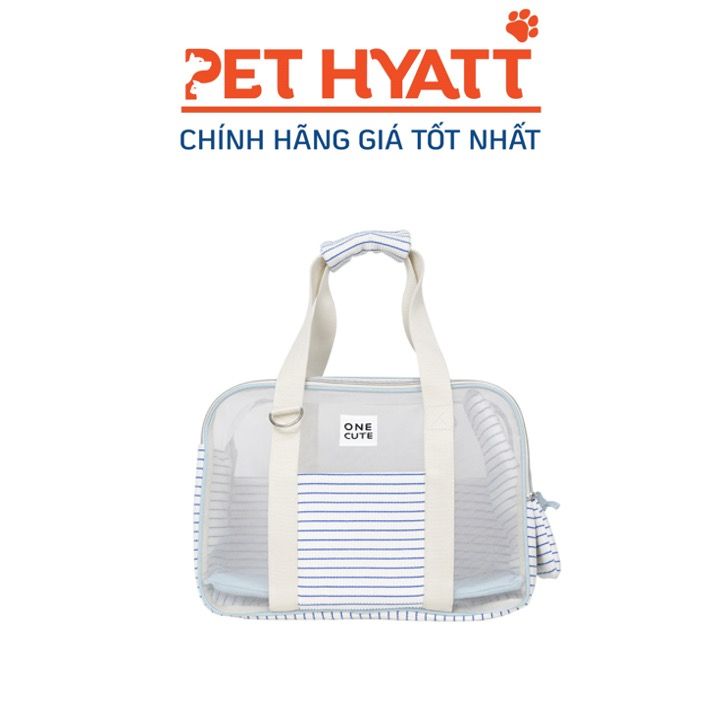 Túi Xách Vận Chuyển Chó Mèo Xanh Sọc Lưới ONECUTE