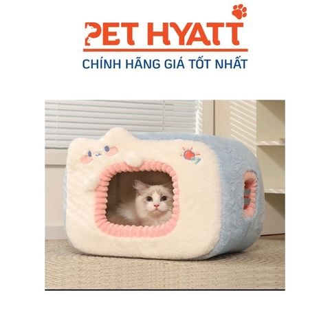  Ổ Nệm Giống Màn Hình TV Cho Thú Cưng 