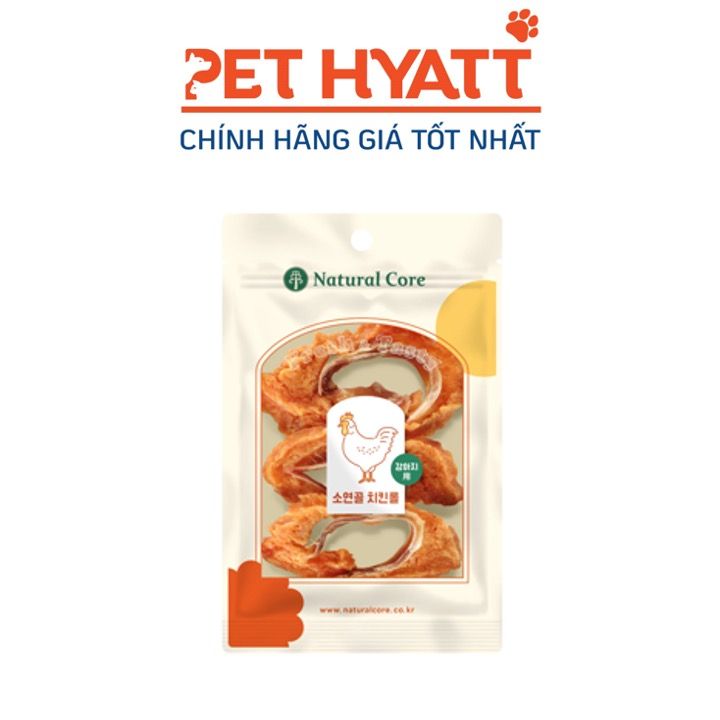 Bánh Thưởng Cho Chó NATURAL CORE Thịt Gà Cuộn Sụn Bò