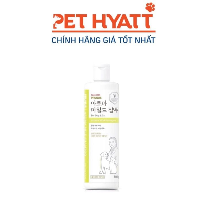 Sữa Tắm Thảo Dược Cho Chó Mèo PRUNUS Aroma Mild Shampoo
