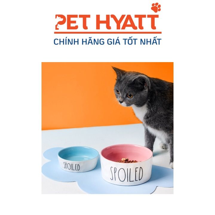Bát Ăn Sứ Chữ Spoiled Cho Thú Cưng