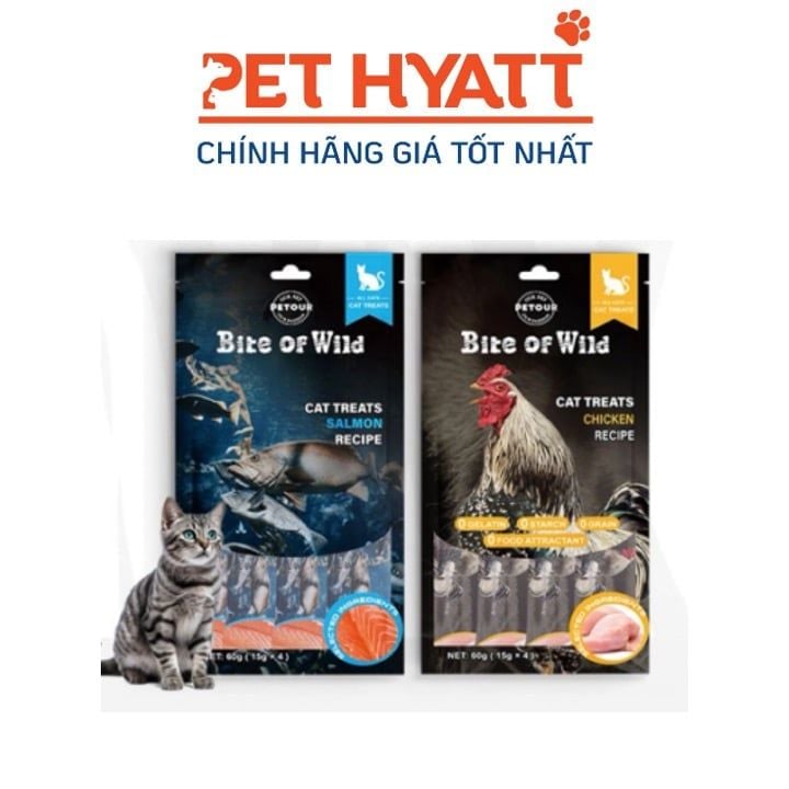 Soup Thưởng Cho Mèo BITE OF WILD Nhiều Vị