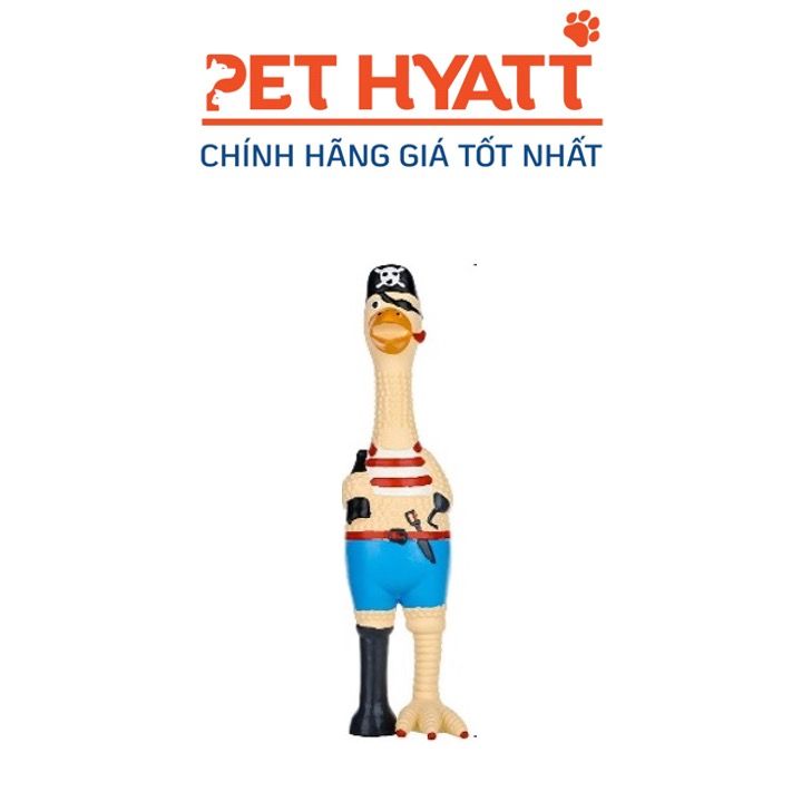 Đồ Chơi Nhựa Gà Cướp Biển Có Kèn Cho Thú Cưng
