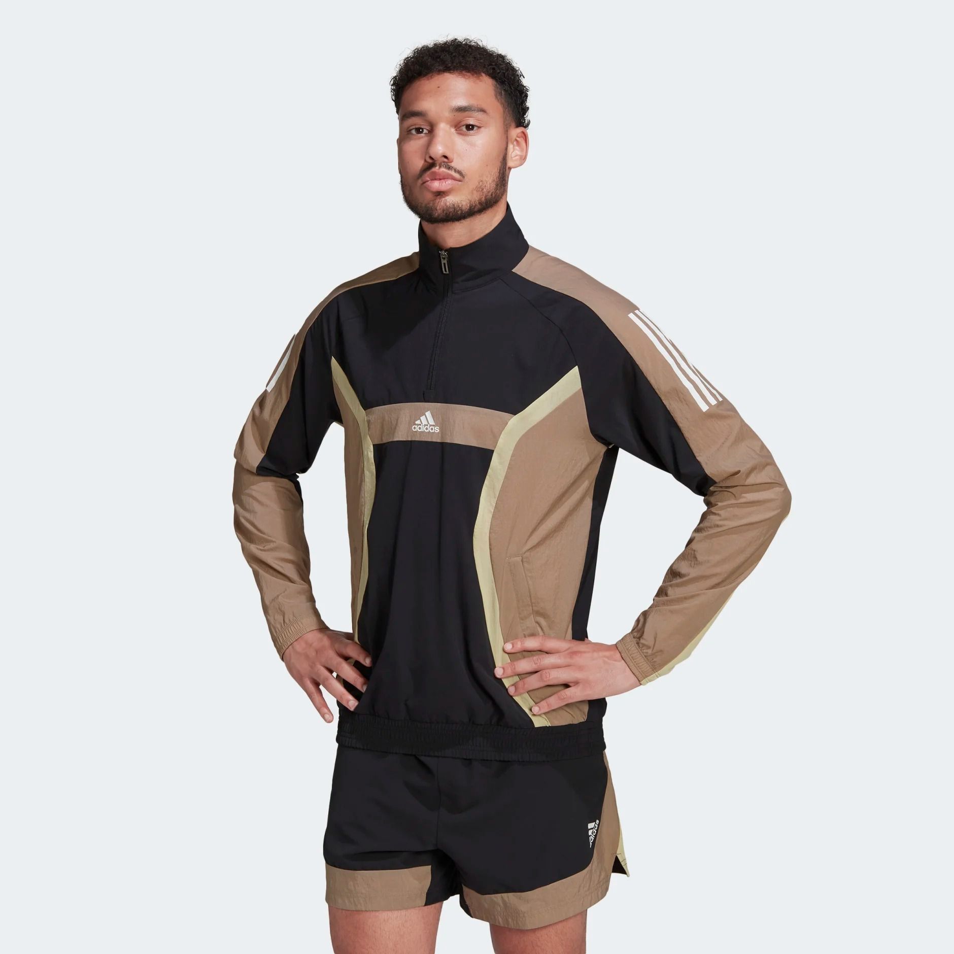  Áo Khoác Tập Luyện Nam Adidas Training 1/4Zip HP1881 