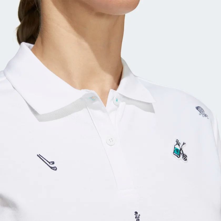  Áo Polo Golf Nữ ADIDAS Play Green Monogram Polo HA0182 