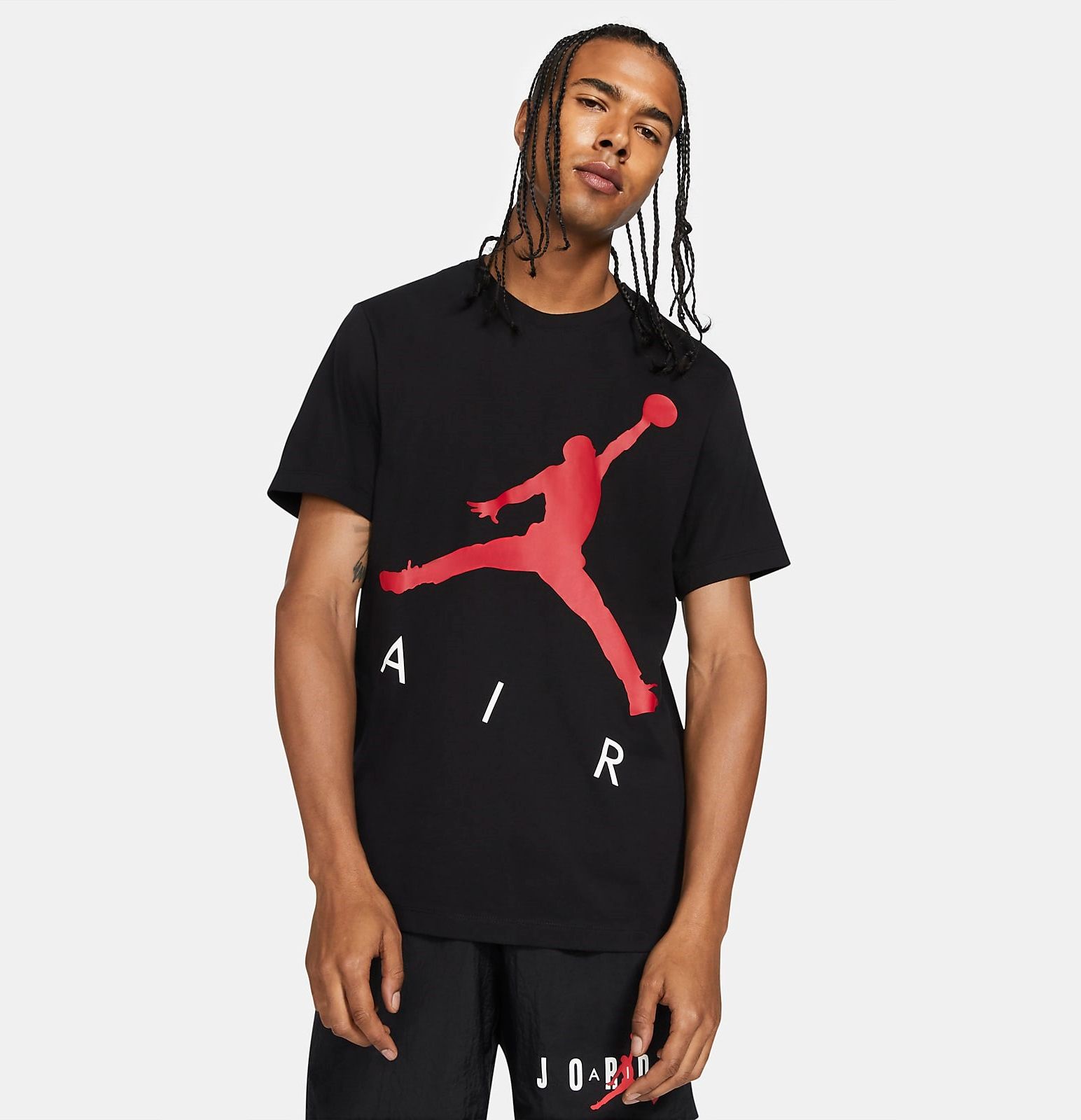  Áo Phông - Áo thun Bóng Rổ Nam Nike M J Jumpman Air Hbr Ss Crew CV3425-010 