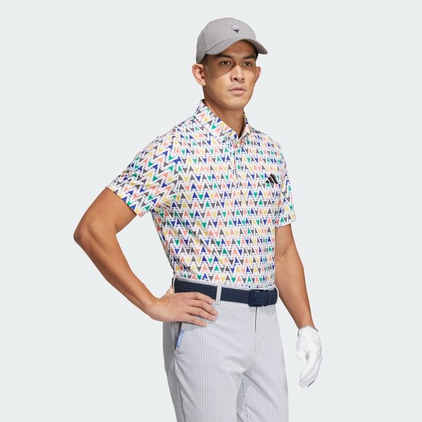  Áo Polo Golf Nam ADIDAS Allover Print Polo HT6834 