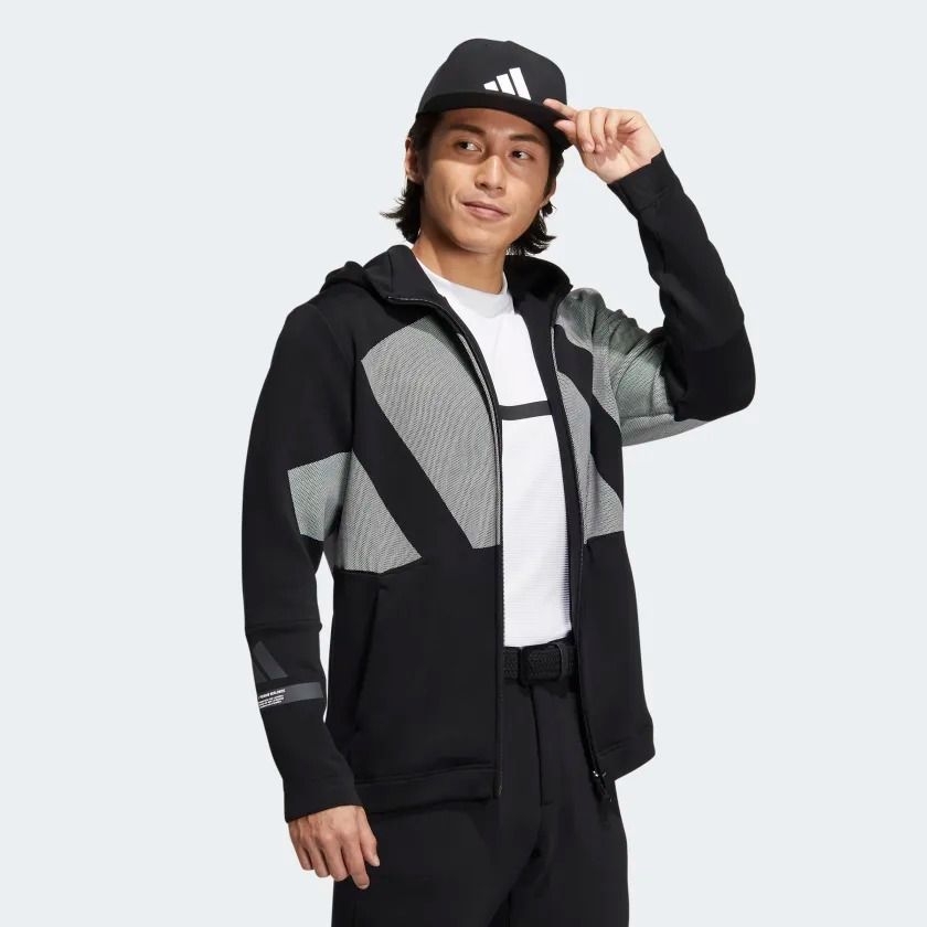  Áo Khoác Golf Nam ADIDAS 3 Bar Hoodie HZ1418 