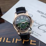 Đồng Hồ Patek Philippe Complications 5205R-011 Rep 1:1 Chế Tác Vỏ Vàng Hồng Mặt Xanh Lá Dây Da