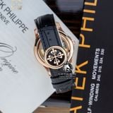 Đồng Hồ Patek Philippe Complications 5205R-011 Rep 1:1 Chế Tác Vỏ Vàng Hồng Mặt Xanh Lá Dây Da