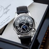 Đồng Hồ Patek Philippe Complications 5205G-010 Rep 1:1 Chế Tác Vỏ Bạc Mặt Đen Dây Da