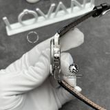 Đồng Hồ Patek Philippe Nautilus 5712G-001 Rep 1:1 Chế Tác Vỏ Vàng Trắng 18K Mặt Xám Dây Da