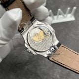 Đồng Hồ Patek Philippe Nautilus 5712G-001 Rep 1:1 Chế Tác Vỏ Vàng Trắng 18K Mặt Xám Dây Da