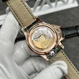 Đồng Hồ Patek Philippe Complications 5205R-011 Rep 1:1 Chế Tác Vỏ Vàng Khối 18K Mặt Xanh Dây Da