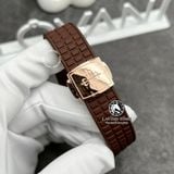 Đồng Hồ Patek Philippe Aquanaut 5068R-001 Rep 1:1 Chế Tác Vỏ Vàng Khối 18K Niềng Bezel Độ Kim Cương Thiên Nhiên Mặt Nâu Dây Cao Su