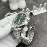 Đồng Hồ Patek Philippe Nautilus 5711/1300A-001 Rep 1:1 Chế Tác Vàng Trắng 18K Độ Kim Cương Thiên Nhiên Mặt Xanh Lá Dây Kim Loại