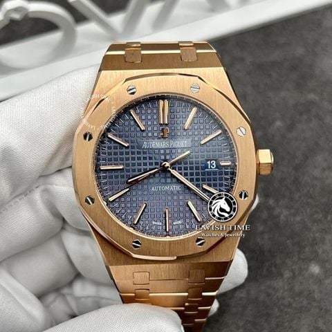 Đồng Hồ Audemars Piguet Royal Oak 15500OR.OO.1220OR.01 Rep 1:1 Chế Tác Vỏ Vàng Khối 18K Mặt Đen Dây Kim Loại