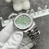 Đồng Hồ Patek Philippe Nautilus 5711/1300A-001 Rep 1:1 Chế Tác Vàng Trắng 18K Độ Kim Cương Thiên Nhiên Mặt Xanh Lá Dây Kim Loại