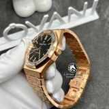 Đồng Hồ Audemars Piguet Royal Oak 15500OR.OO.1220OR.01 Rep 1:1 Chế Tác Vỏ Vàng Khối 18K Niềng Bezel Độ Kim Cương Thiên Nhiên Mặt Đen Dây Kim Loại