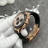 Đồng Hồ Rolex Cosmograph Daytona 116515LN Rep 1:1 Chế Tác Vỏ Vàng Khối 18K Mặt Thiên Thạch Tự Nhiên Dây Cao Su