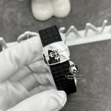 Đồng Hồ Patek Philippe Aquanaut 5067A-001 Rep 1:1 Chế Tác Vỏ Vàng Trắng 18K Niềng Bezel Độ Kim Cương Thiên Nhiên Mặt Đen Dây Cao Su