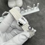 Đồng Hồ Patek Philippe Aquanaut 5067A-024 Rep 1:1 Chế Tác Vỏ Vàng Trắng 18K Niềng Bezel Độ Kim Cương Thiên Nhiên Mặt Trắng Dây Cao Su