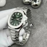 Đồng Hồ Patek Philippe Nautilus 5711/1A -014 Rep 1:1 Chế Tác Vỏ Vàng Trắng 18K Mặt Xanh Lá Dây Kim Loại