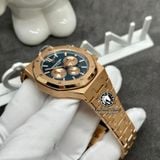 Đồng Hồ Audemars Piguet Royal Oak Chronograph 26331OR.OO.1220OR.01 Rep 1:1 Chế Tác Vỏ Vàng Khối 18K Mặt Đen Dây Kim Loại