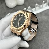 Đồng Hồ Audemars Piguet Royal Oak 15510OR.OO.D002CR.01 Rep 1:1 Chế Tác Vỏ Vàng Khối 18K Mặt Đen Dây Da