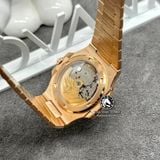 Đồng Hồ Patek Philippe Nautilus 5723/1R-010 Rep 1:1 Chế Tác Vỏ Vàng Khối 18K Niềng Bezel Đính Kim Cương Thiên Nhiên Mặt Nâu Dây Kim Loại
