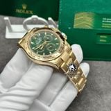 Đồng Hồ Rolex Cosmograph Daytona 116508-0013 Rep 1:1 Chế Tác Vỏ Vàng Khối 18K Mặt Xanh Lá Dây Kim Loại