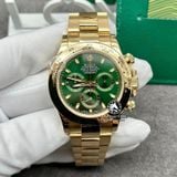 Đồng Hồ Rolex Cosmograph Daytona 116508-0013 Rep 1:1 Chế Tác Vỏ Vàng Khối 18K Mặt Xanh Lá Dây Kim Loại