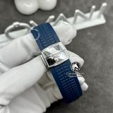 Đồng Hồ Patek Philippe Aquanaut 5168G-001 Rep 1:1 Chế Tác Vỏ Vàng Trắng 18K Niềng Bezel Đính Kim Cương Thiên Nhiên Mặt Xanh Dương Dây Cao Su