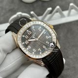 Đồng Hồ Patek Philippe Aquanaut 5167R-001 Rep 1:1 Chế Tác Vỏ Vàng Khối 18K Độ Kim Cương Thiên Nhiên Pave Mặt Nâu Dây Cao Su