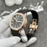 Đồng Hồ Patek Philippe Aquanaut 5167R-001 Rep 1:1 Chế Tác Vỏ Vàng Khối 18K Độ Kim Cương Thiên Nhiên Pave Mặt Nâu Dây Cao Su