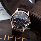 Đồng Hồ Patek Philippe Complications 5205R-010 Rep 1:1 Chế Tác Vỏ Vàng Hồng Mặt Đen Dây Da