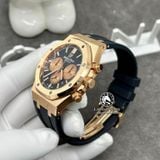 Đồng Hồ Audemars Piguet Royal Oak Chronograph 26331OR.OO.D821CR.01 Rep 1:1 Chế Tác Vỏ Vàng Khối 18K Mặt Đen Dây Da