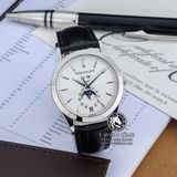 Đồng Hồ Patek Philippe Complications 5396G-011 Rep 1:1 Chế Tác Vỏ Bạc Mặt Trắng Dây Da
