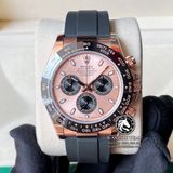 Đồng Hồ Rolex Cosmograph Daytona 116515LN-0059 Rep 1:1 Cao Cấp Vỏ Vàng Hồng Mặt Hồng Dây Cao Su