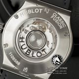 Đồng Hồ Hublot Classic Fusion 42mm Rep 1:1 Chế Tác Vỏ Bạc Niềng Đính Đá Mặt Số Xanh Dương Chải Tia 542.NX.7170.LR