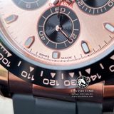 Đồng Hồ Rolex Cosmograph Daytona 116515LN-0059 Rep 1:1 Cao Cấp Vỏ Vàng Hồng Mặt Hồng Dây Cao Su