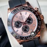 Đồng Hồ Rolex Cosmograph Daytona 116515LN-0059 Rep 1:1 Cao Cấp Vỏ Vàng Hồng Mặt Hồng Dây Cao Su