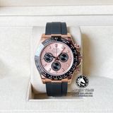 Đồng Hồ Rolex Cosmograph Daytona 116515LN-0059 Rep 1:1 Cao Cấp Vỏ Vàng Hồng Mặt Hồng Dây Cao Su