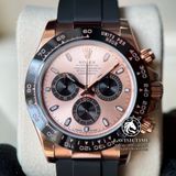 Đồng Hồ Rolex Cosmograph Daytona 116515LN-0059 Rep 1:1 Cao Cấp Vỏ Vàng Hồng Mặt Hồng Dây Cao Su